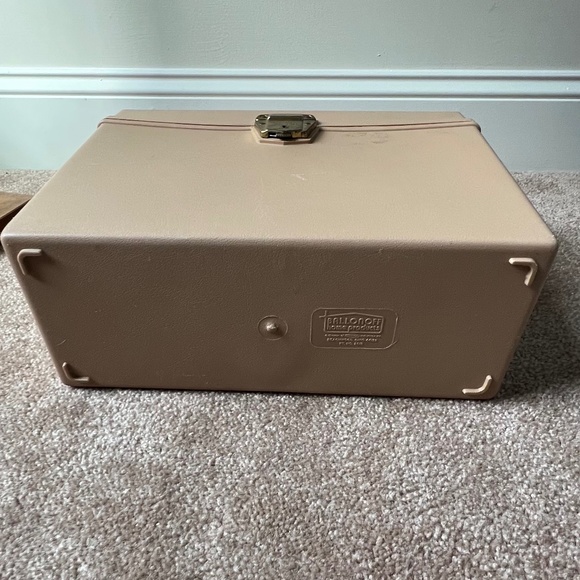 Vintage Brown/Tan Plastic Ballonoff File Storage Organizer Box Portafile - Picture 12 of 16